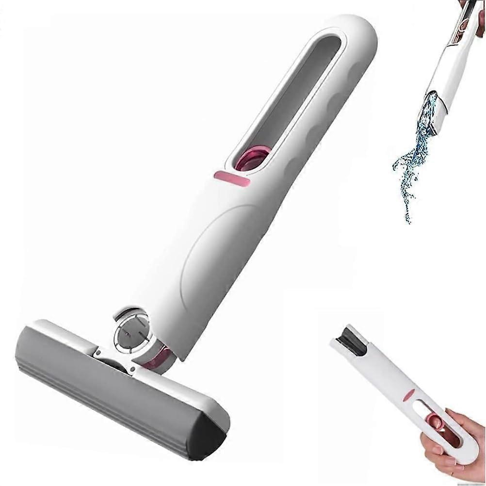 Mini Mop Self Squeeze for Wet and Dry Use, Compact Lightweight Sponge Head, Kitchen Bathroom Cleaning