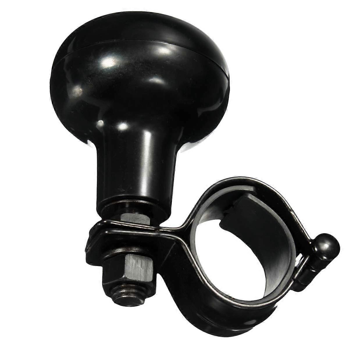 Universal Steering Wheel Spinner Knob Classic Black Power Handle for Smooth OneHand Steering