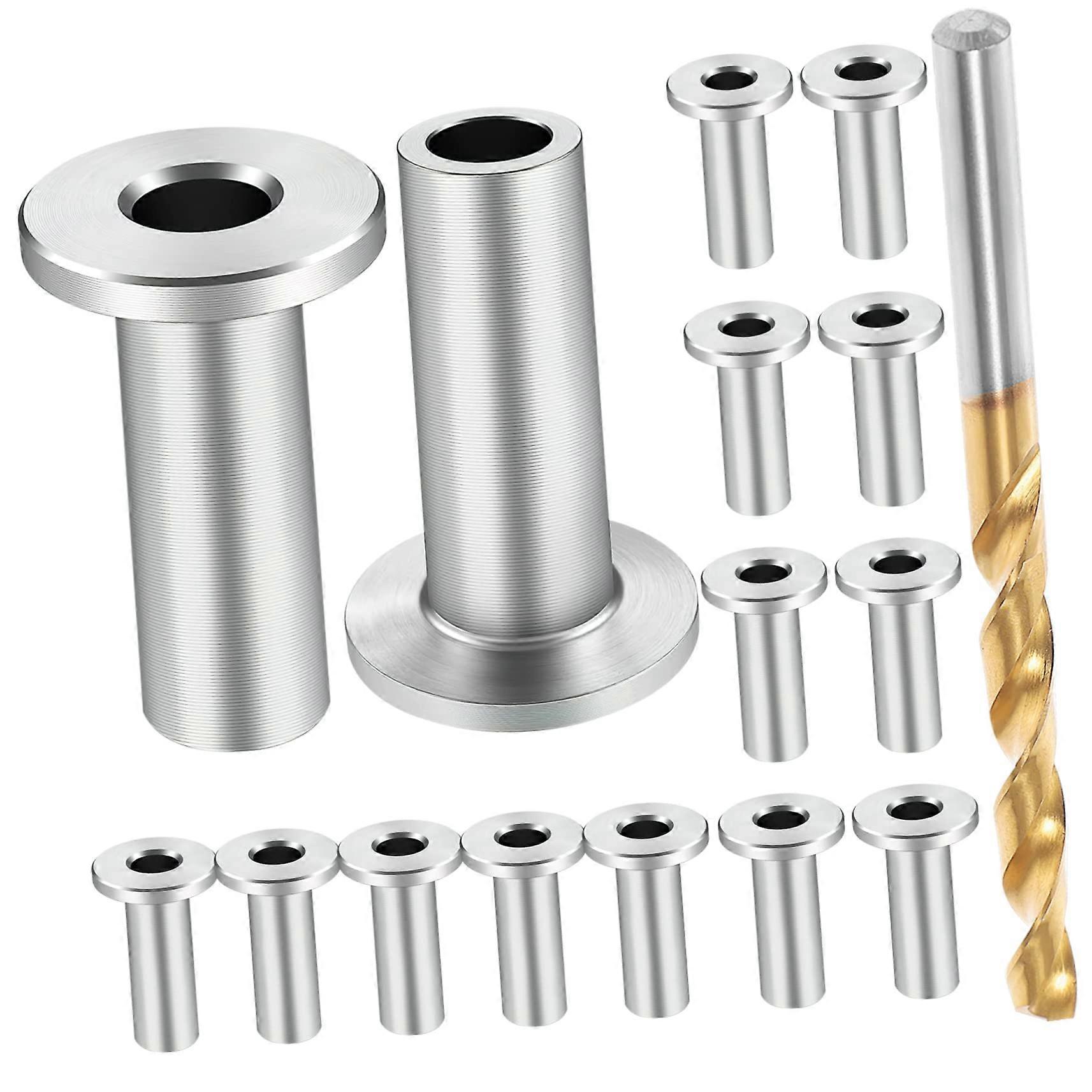 Cable Railing Hardware with Wire Rope Protector Sleeves, 1/8 Inch Grommets for Wood Post Deck Stairs