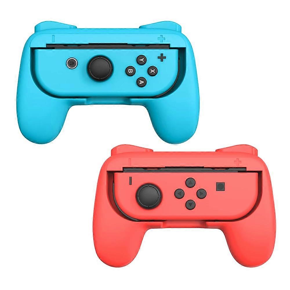 2 Pack Ergonomic Handle Grip for Nintendo Switch JoyCon for Comfortable Gameplay and Quick Install