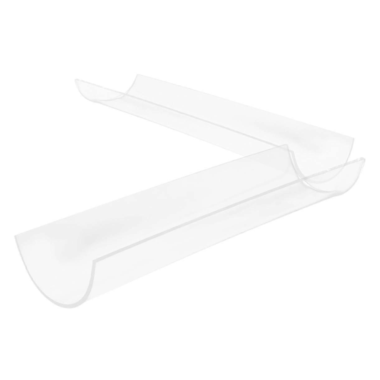 2pcs UShaped Acrylic Cake Roll Mold Set, Transparent Baking Mold for Easy Shaping and Demoulding