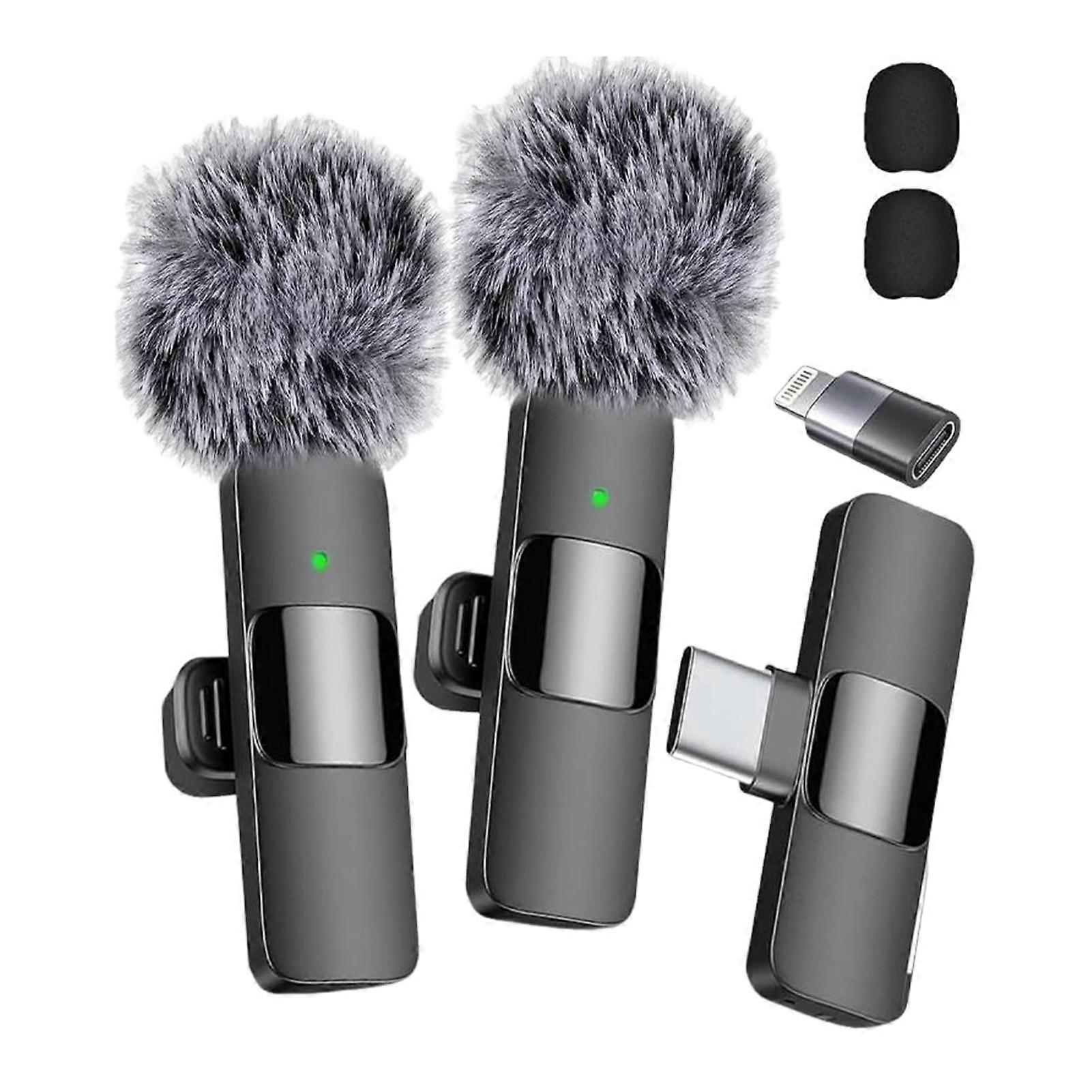 Mini Wireless Microphone for Vlogging Long Battery Life, All-Day Use Podcasting