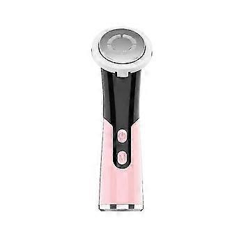 Iontophoresis-Beauty Device-Facial Massage-Skin Massage-Hot and Cold(Pink)