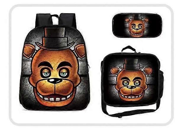Five Nights Backpack, School Bag, Children's School Bag, Backpack, Men's Backpack, Laptop Backpack, Three-piece Backpack