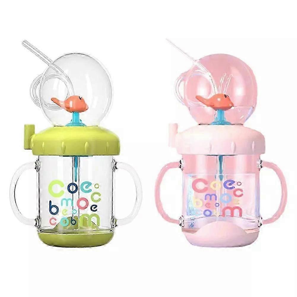 Weighted Sippy Cups with Whale Squirt Feature & Adjustable Straps for All Ages