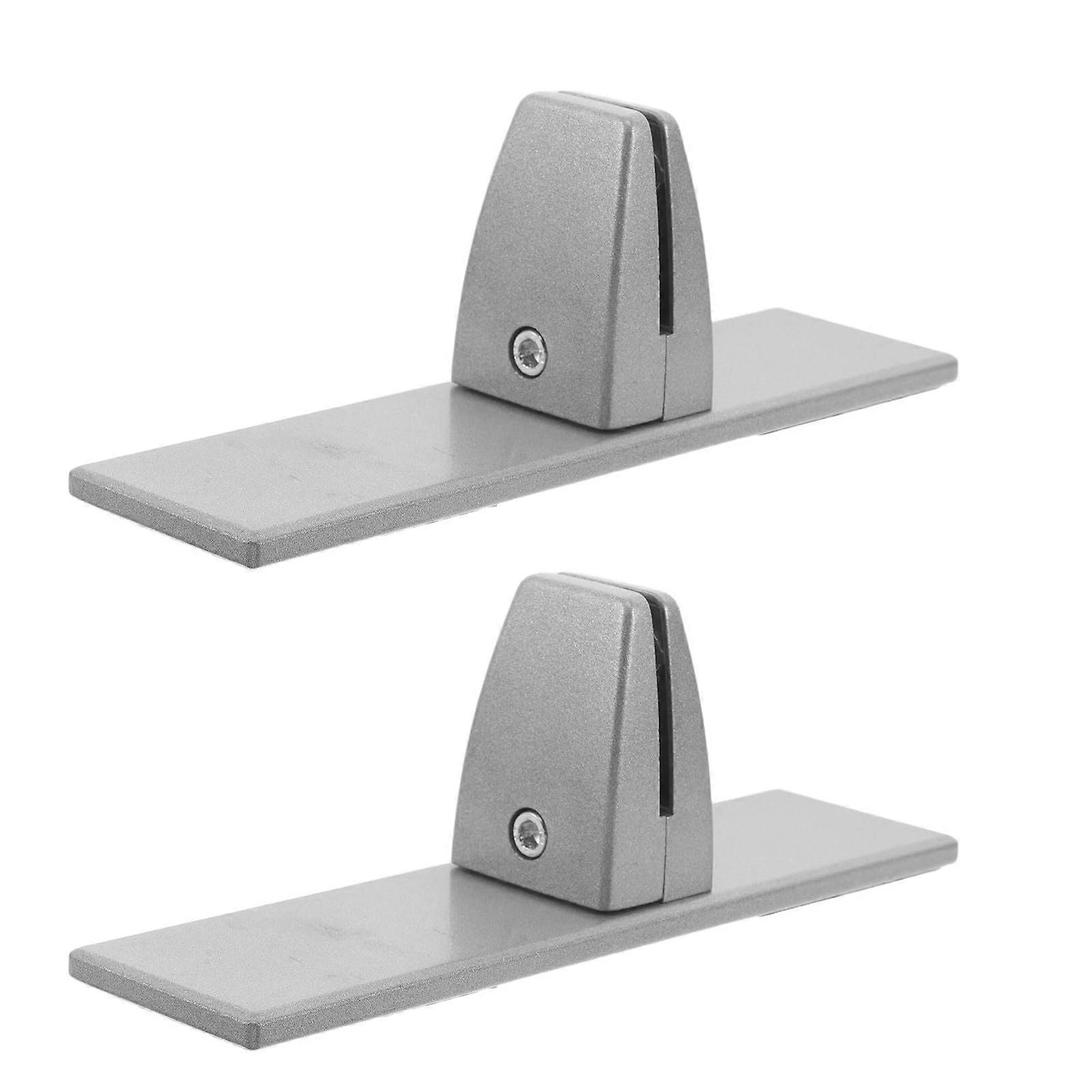 2pcs Sneeze Guard Clamp T Shaped Bracket for Desk Partition Quick Panel Attachment Durable Alloy