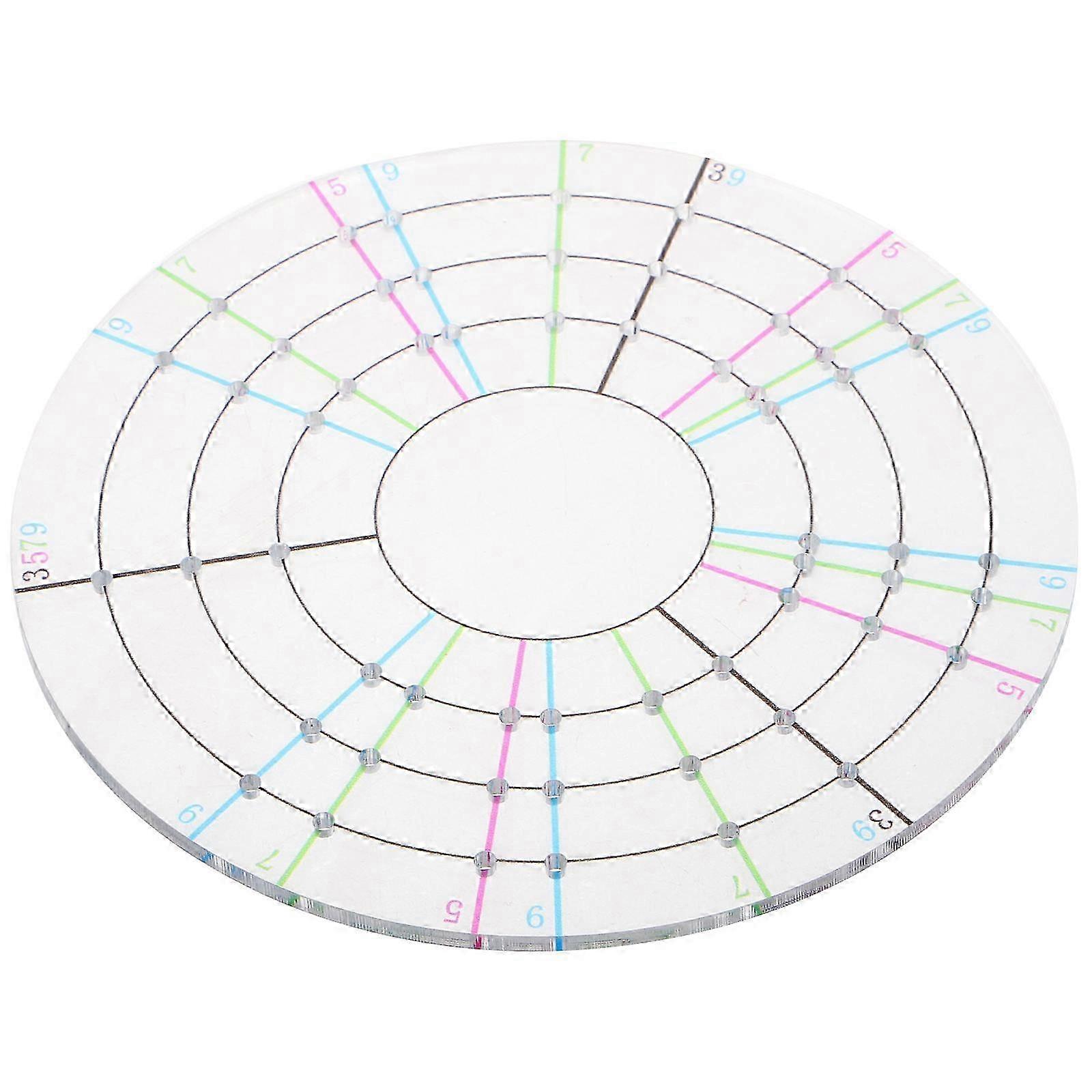 Clay Pottery Divider Tool for Accurate Circular Trimming Acrylic Material