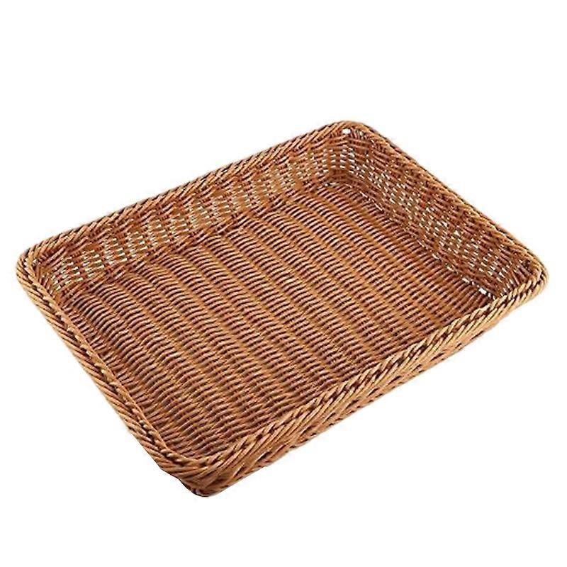 Plastic rotan mand, broodmand broodwinkel mand geweven