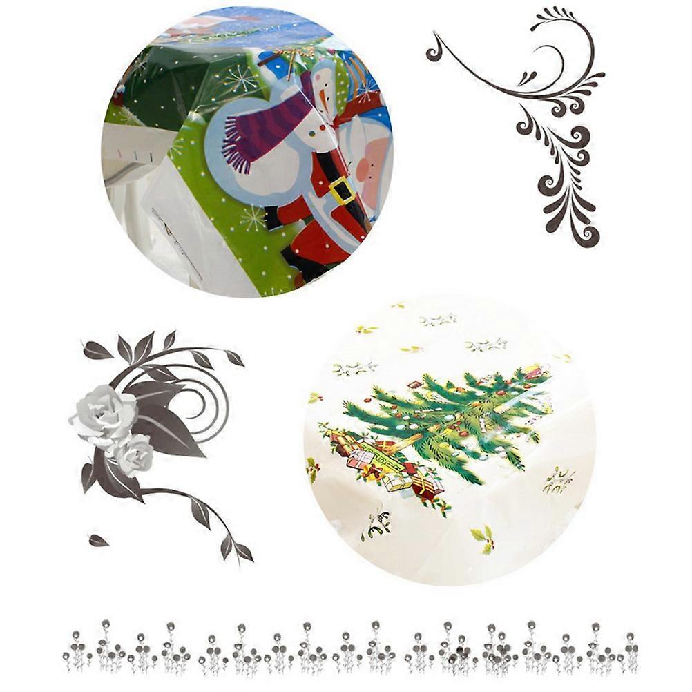 Disposable Christmas Tablecloth for Table Decoration PVC Material