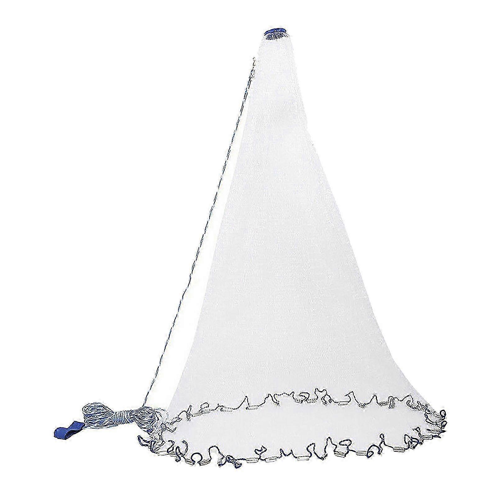 Durable Fishing Net with Sinker for Hand Casting Mesh Gear