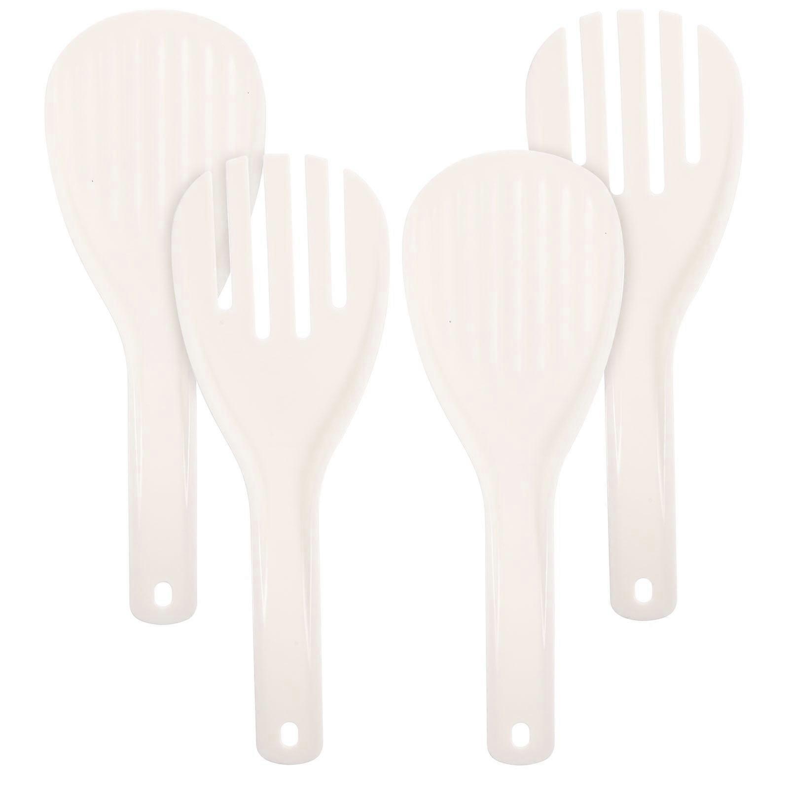 Non-Stick Spoon Serving Rice Paddle PP 4Pcs