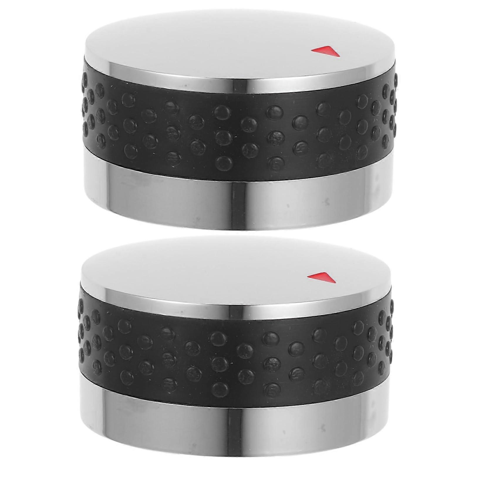 BBQ Grill Replacement Knobs 2pcs Universal Stove Control with Ergonomic Grip for Outdoor Gas Grill