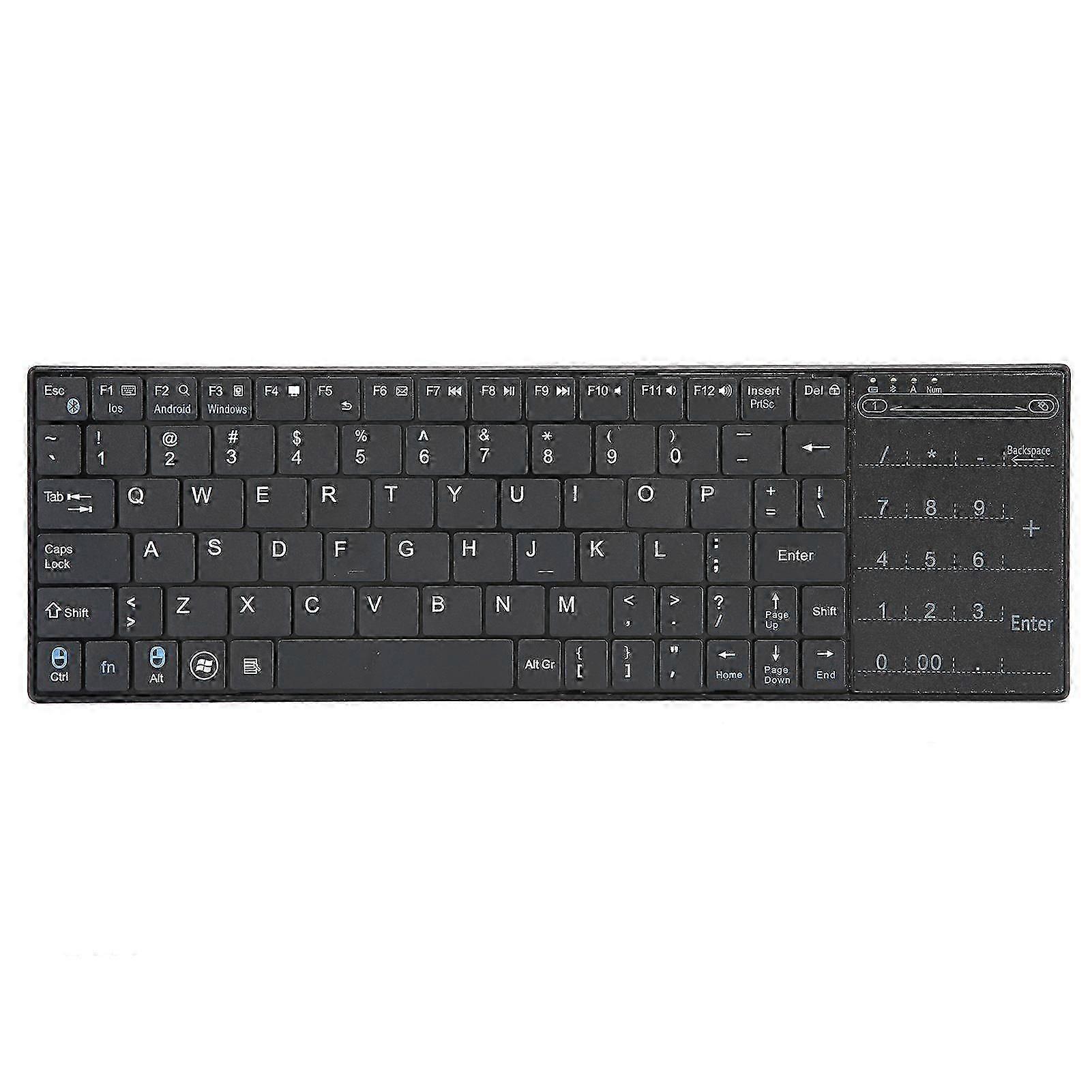 Wireless Keyboard with Touchpad for Bluetooth Ultra Thin PC Computer Supplies KB709 intelligence