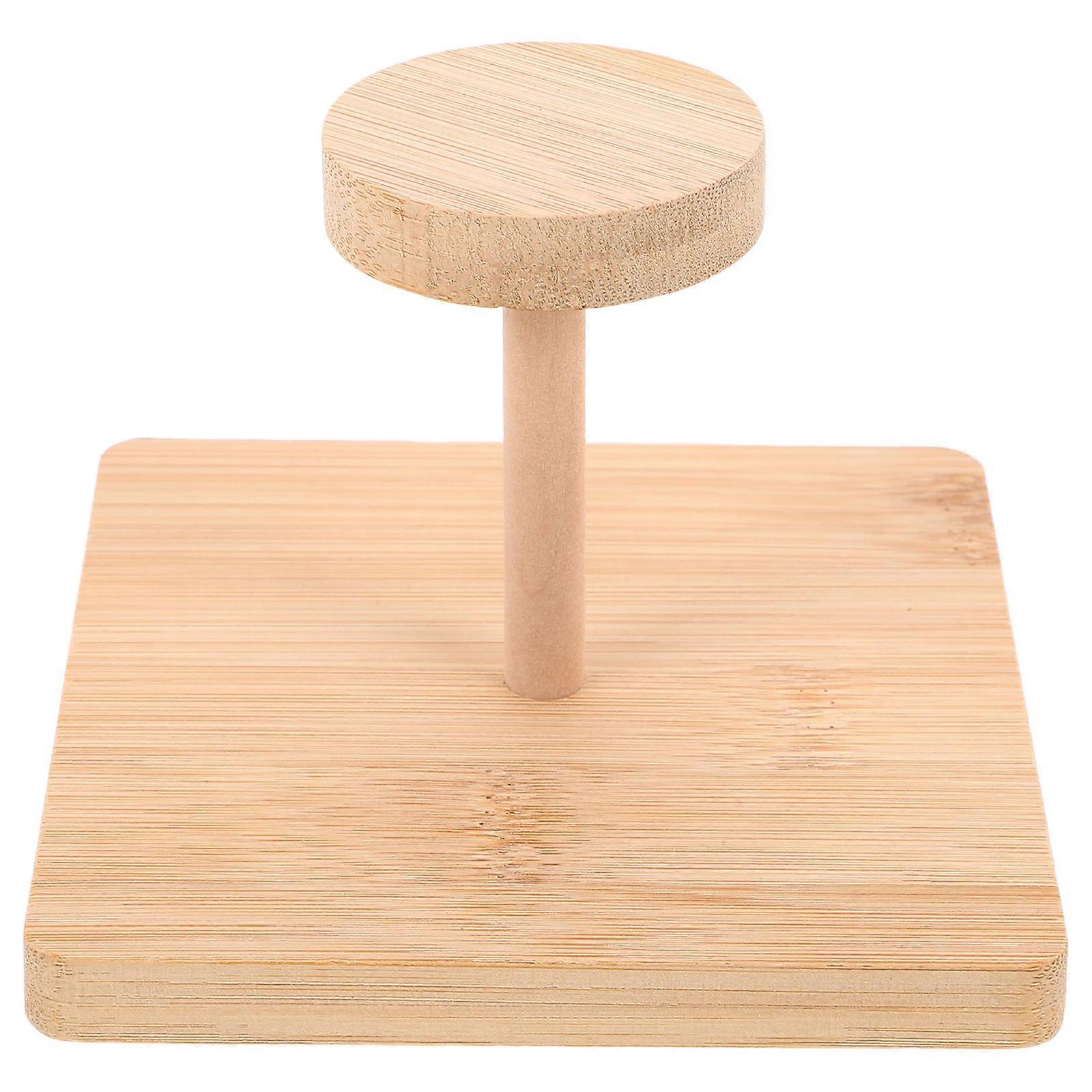 Bamboo Paper Organizer Stackable Rack for Kitchen Countertop Storage