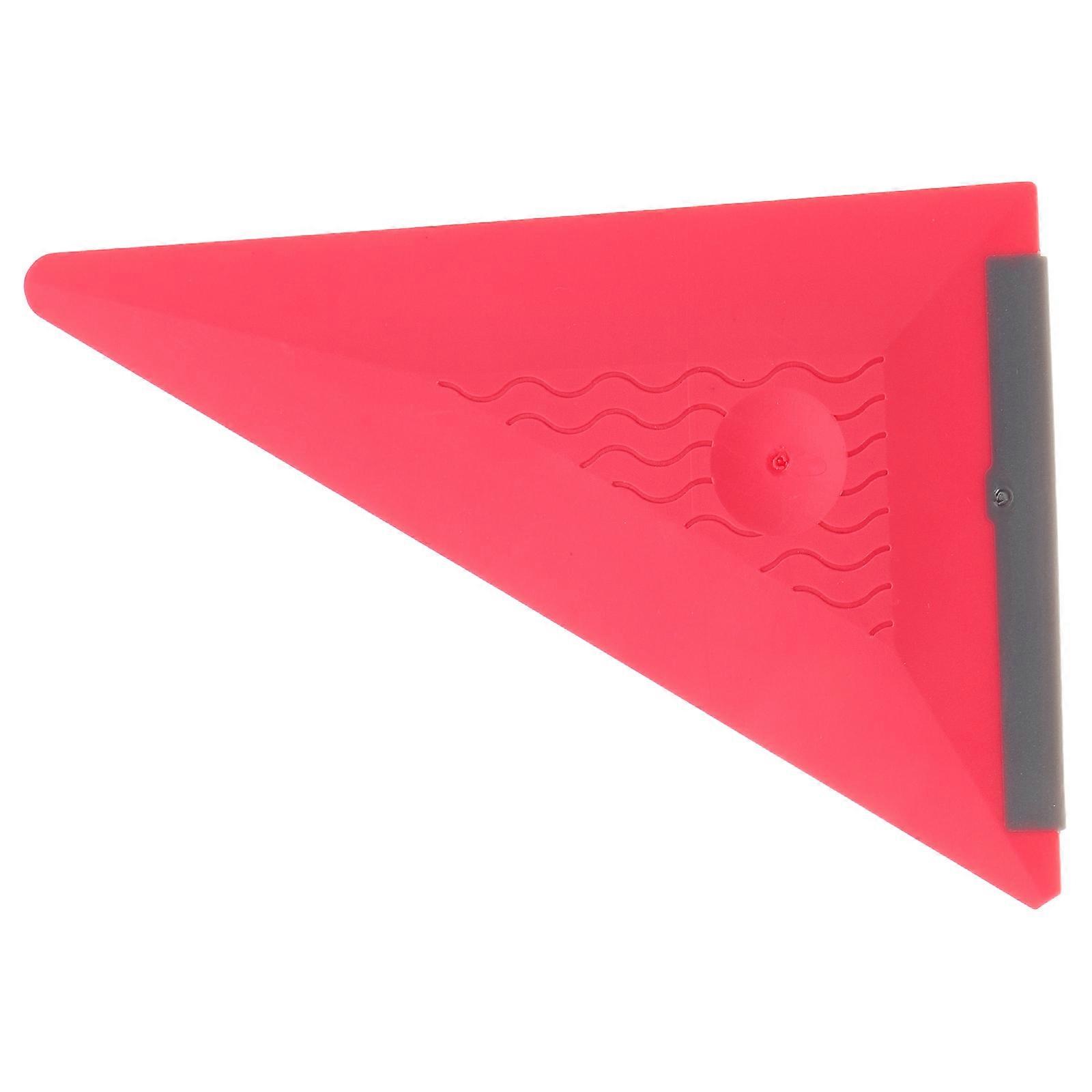 Auto Film Squeegee Soft Triangular for Car Use Red ABS