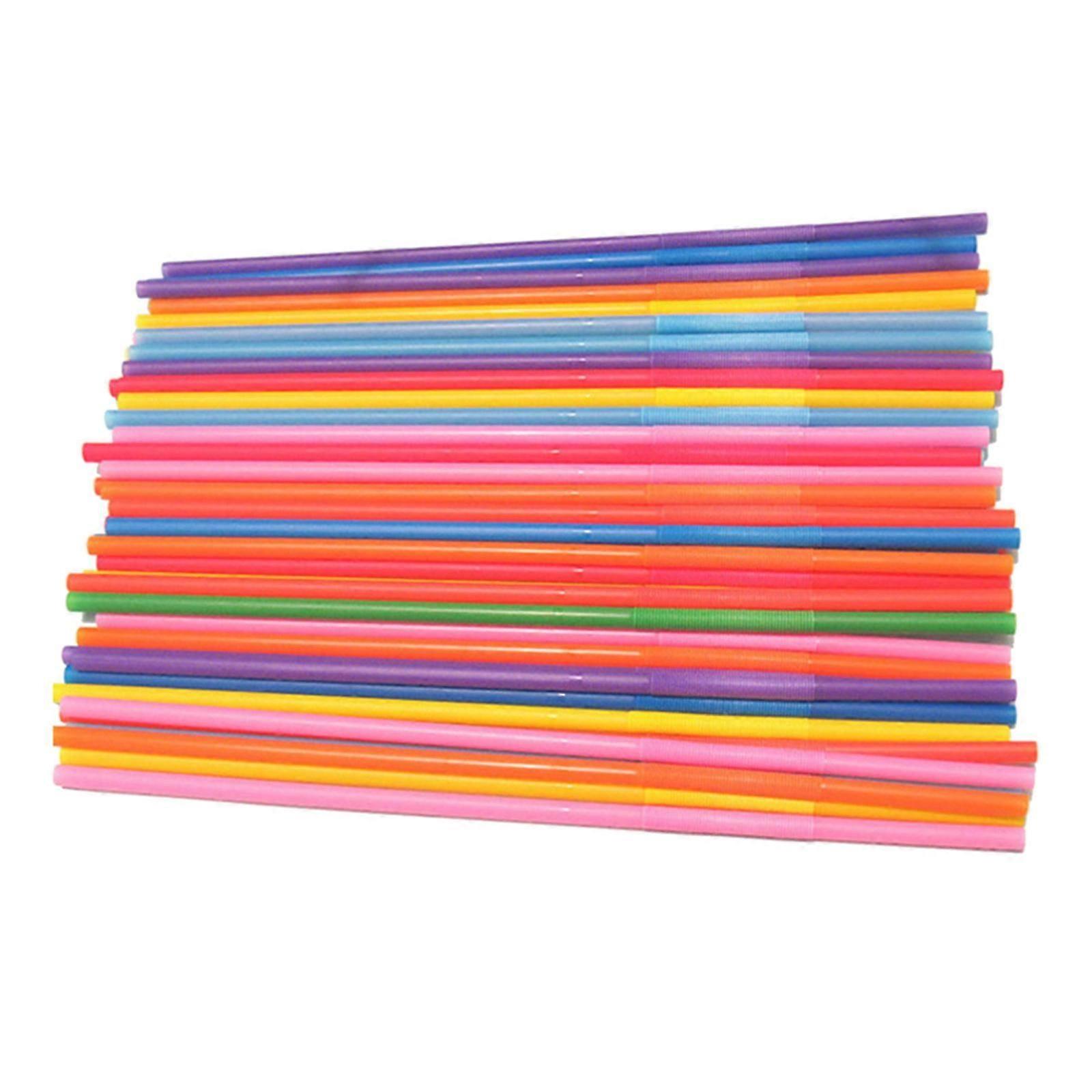 Colorful Party Bendable Drinking Straw 300Pcs for Drinking