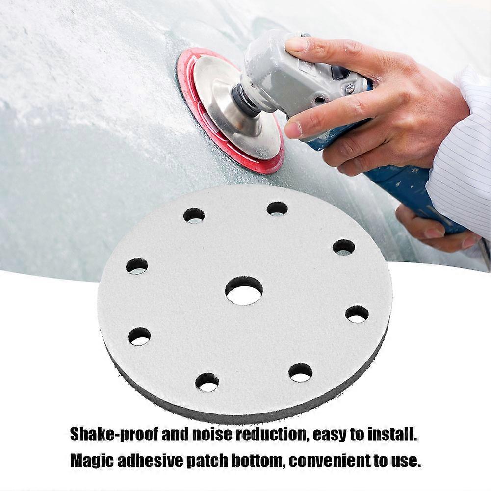 150mm Diameter Soft Buffer Sponge Interface Cushion Pad for Sanding Pads (9 holes)