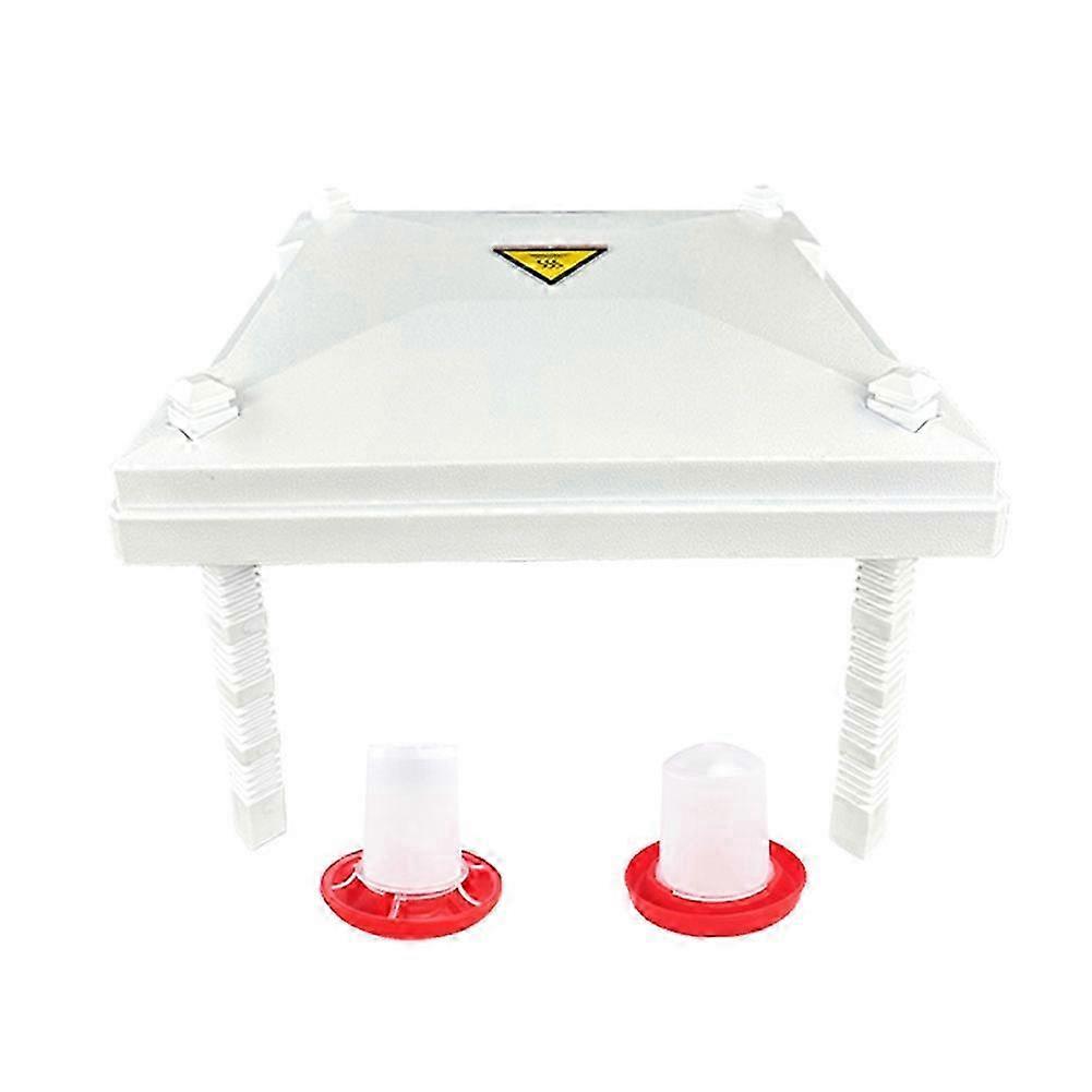 Brooder Heater compatible with Chicks, 12.2 x 12.2Inch compatible with 20 Chicks Brooder Heating Plate with Adjustable Height and Angle EU Plug