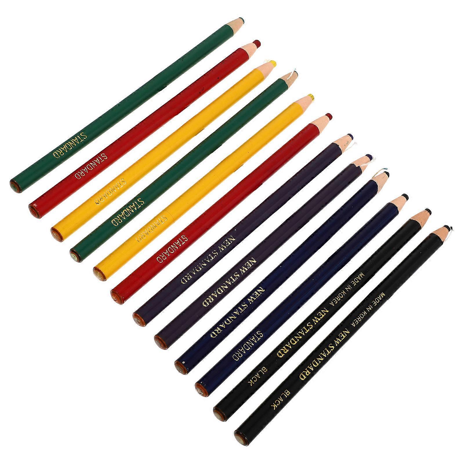 Multi-Purpose Crayons Roll Paper Thread Machine Sewing Pens Assorted Color 12Pcs