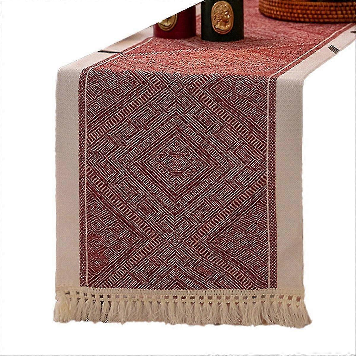 Red Christmas Table Runner