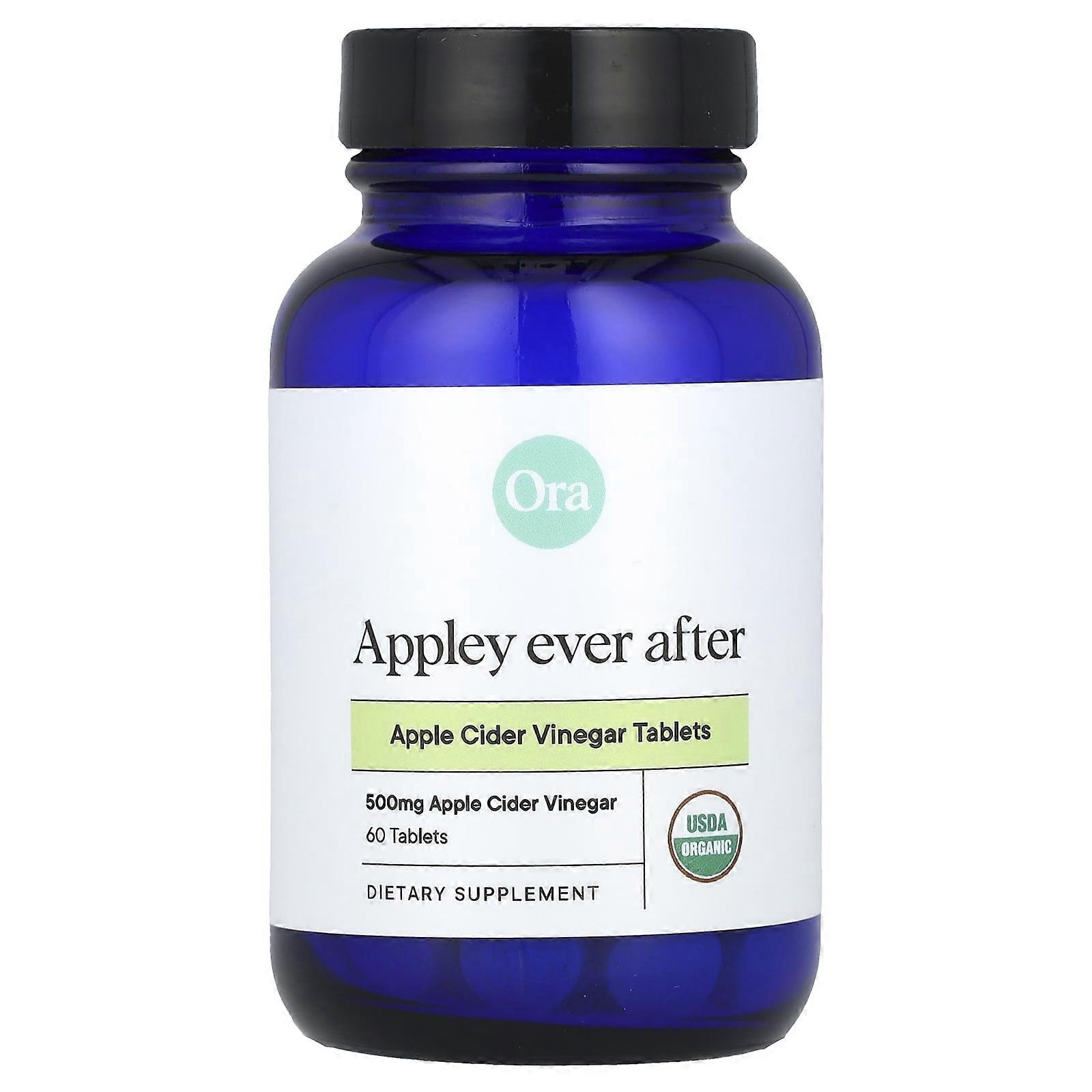 Ora, Appley Ever After, Apple Cider Vinegar, 60 Tablets