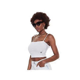 Calvin Klein Classic Logo Tank Top for Women, White