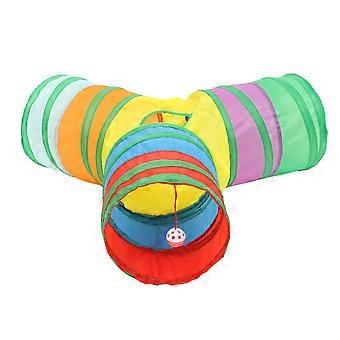 Tunnel pour chat en polyester résistant à l'usure, accessoire pour chatons.