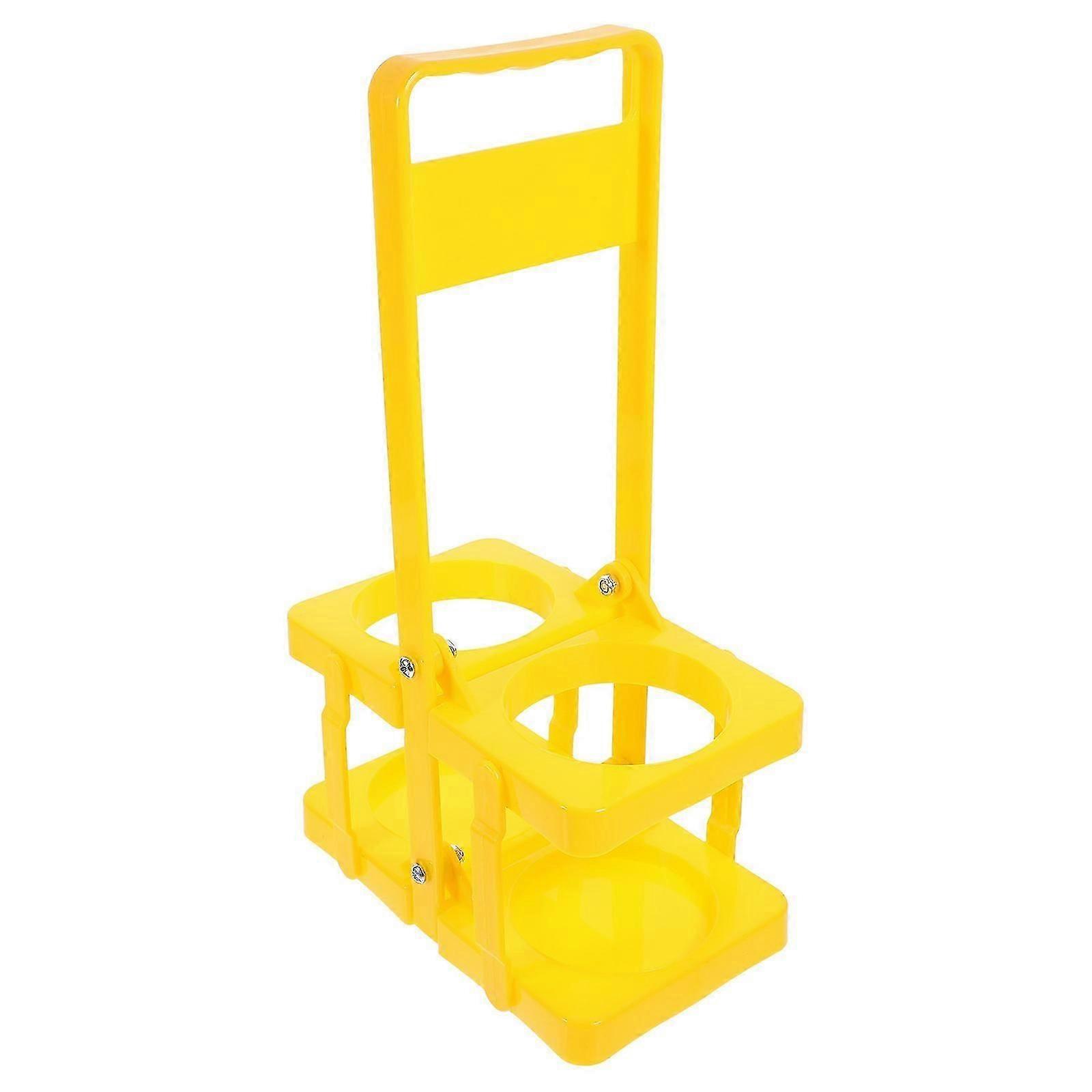 Plastic Foldable Beer Carrier with Handle for 2 Bottles