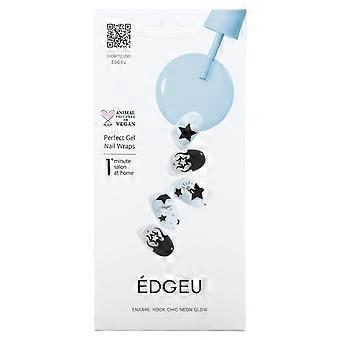 Edgeu, Perfect Gel Nail Wraps, ENA 446 Rock Chic Neon Glow, 19 Piece Set, 2-Pack