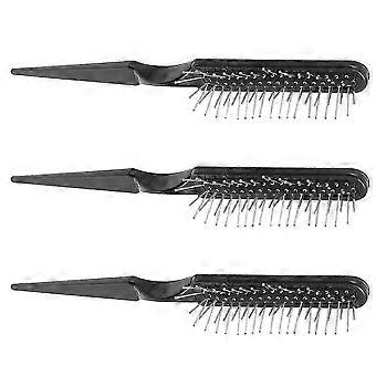 Wig Detangling Brush 3-Pack, Gentle Wide-Tooth Comb for Synthetic and Human Hair Wigs, Knots and Curly Hair Care