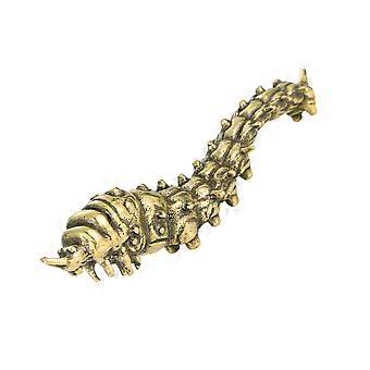 Latão Caterpillar Ornament Home Desktop Decoração Pequeno latão Caterpillar Adorno