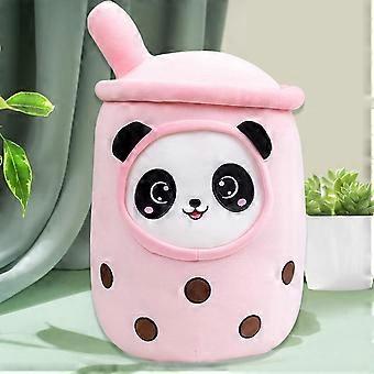 Bubble Tea Cuddly Toy, Boba Tea Plush Toy, Boneca, Brinquedo Fofinho, Brinquedo de Almofada de Pelúcia Plush Bubble Tea, Brinquedo Infantil, Presente de Aniversário (Rosa, 35 