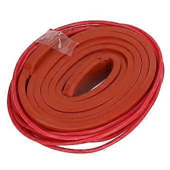 Silikonvärmebälte Vattentät mjuk isolering Flexibel värmare för oljerör 15x1000mm 40w DC12V