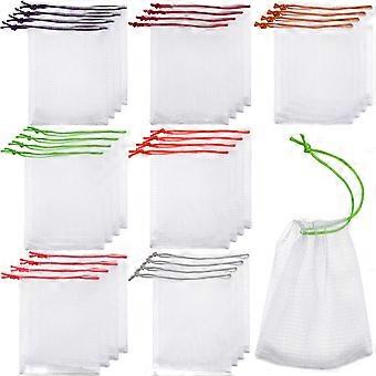 Soap Saver Bag with Drawstring for Shower Use 40Pcs Durable Nylon Bags