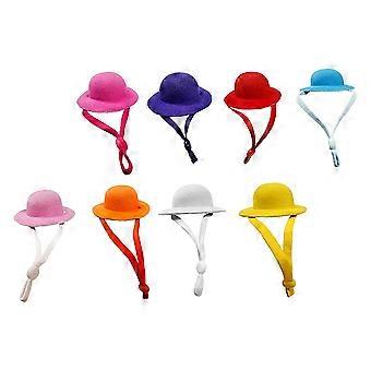 Adorable Pet Snake Hats for Chicken 8Pcs Plush Decorative Hat Set