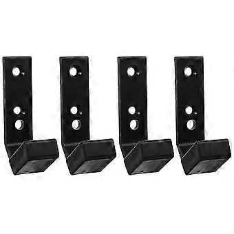 4Pcs Barbell Hanger Garagem Gym Bar Wall Rack Barbell Mount Rack para uso comercial Barbell