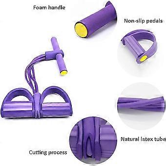 Resistance Training 4 Tube Pedal Resistance Band