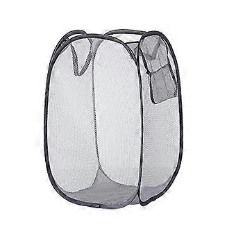 Wasmand met handvat Polyester met grote capaciteit Draagbare badkamerkleding Mesh opbergtas voor dagelijks gebruik KAESI