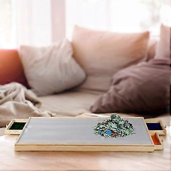 Puzzle board with 4 drawers