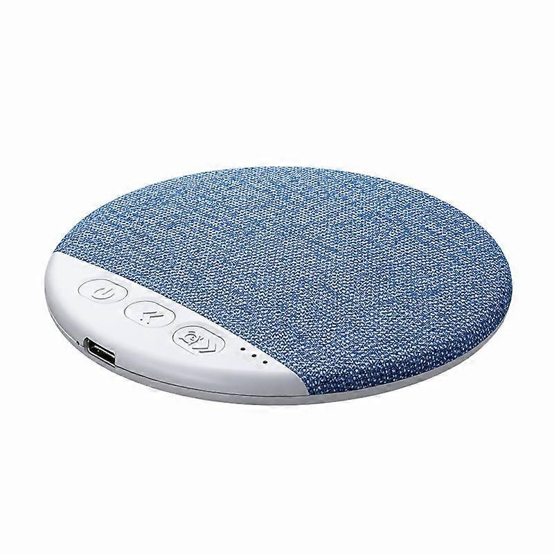 Bedside Wireless Speaker with Blue Fabric Texture, Large Battery Type-C Charging, Sleep Timer Function for Relaxing Sound