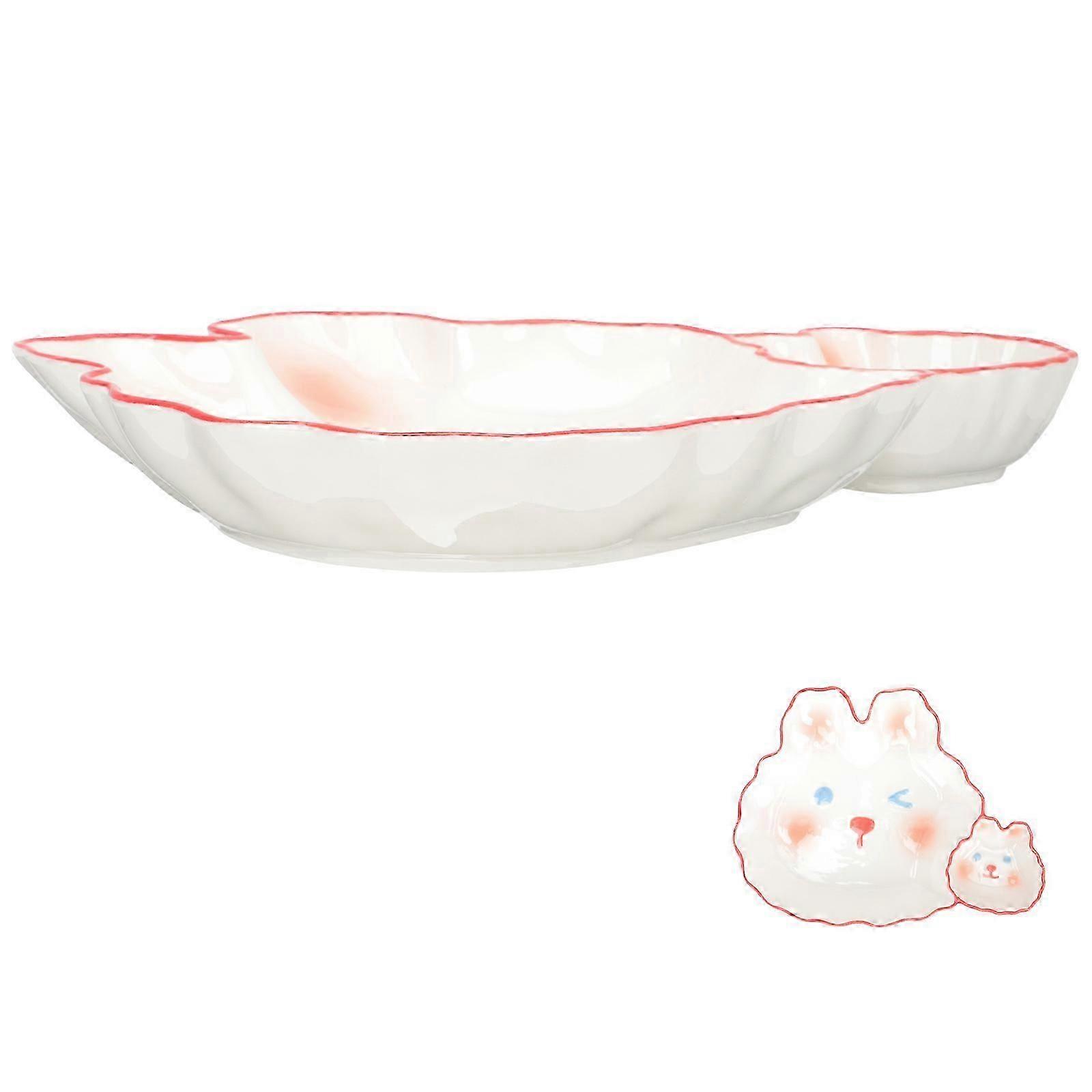 Ceramic Dumpling Plate for Multi-Function Use Household Food Plate