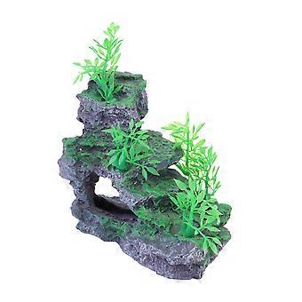 Artificial Hill Decoration Aquarium Landscaping Plants Fish Tank Ornament