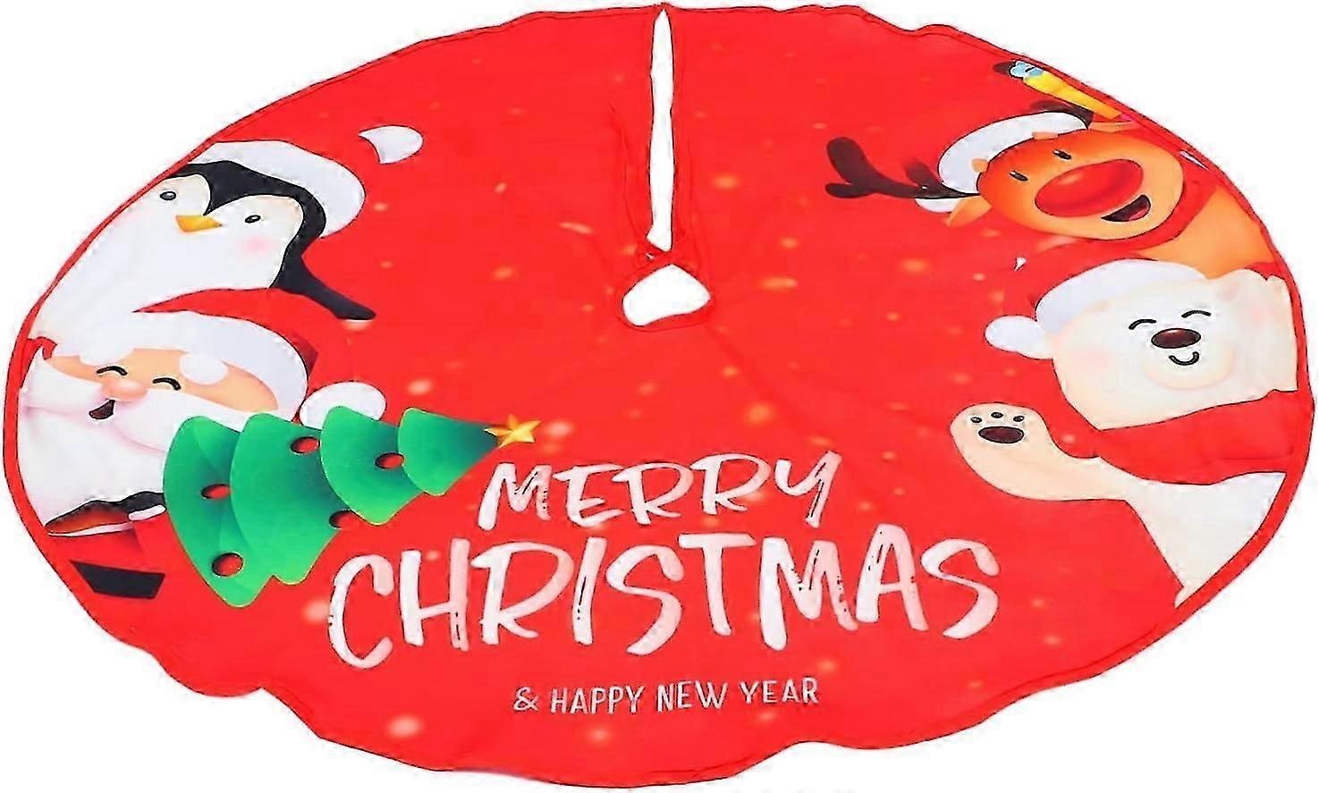Christmas decor tree skirt with creative prints