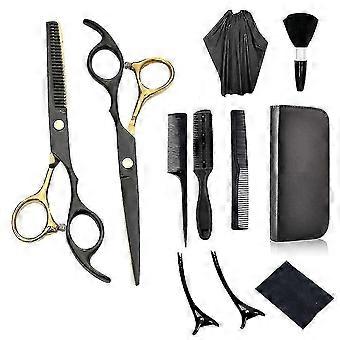 Kit de tijeras para cortar el pelo, juego de tijeras de barbero profesional con tijeras para el cabello Thi