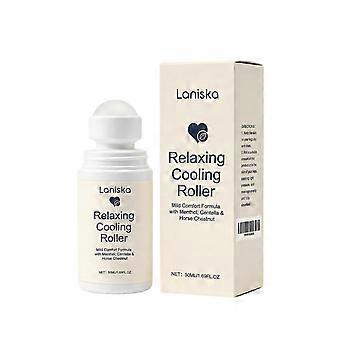 Ontspannende en verkoelende roller, milde comfortformule met menthol, centella en paardenkastanje, verkoelende roll-on essence voor het lichaam, verfrissend.