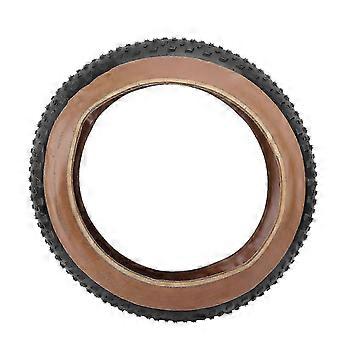 20x4 Inch Bike Tire Folding Bike Tires compatible with Snowmobile Rubber Foldable Replacement Bicycle Tire Black and Yellow AQ