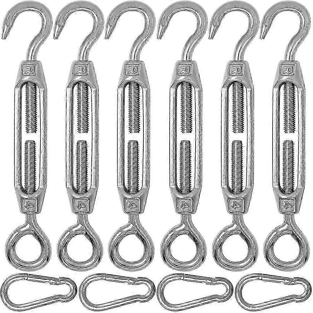 6 Set Edelstahl Haken & Öse Seilspanner Spanner Spanner