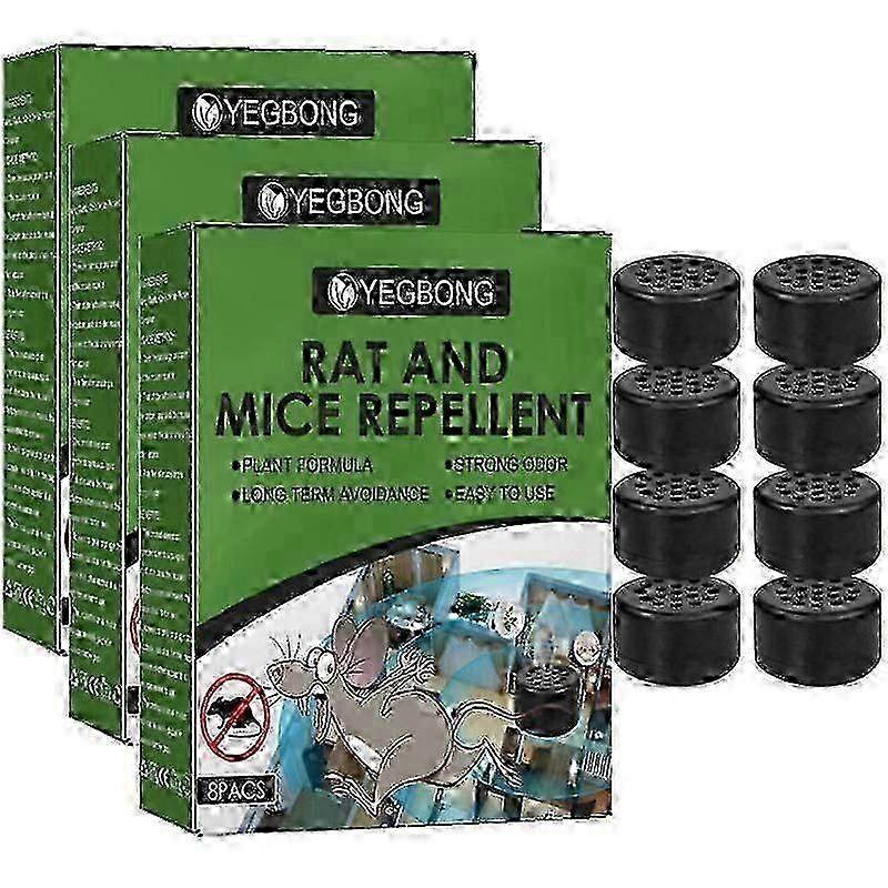 24 boules répulsives naturelles à la menthe poivrée pour repousser les souris et les rats. Répulsif contre les rongeurs avec sachet - B