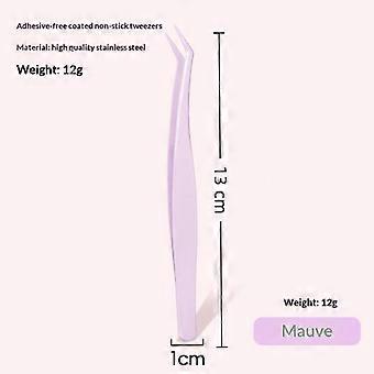 Precision Stainless Steel Anti-static Lash Tweezers with Ergonomic Leather Case for Effortless Eyelash Styling