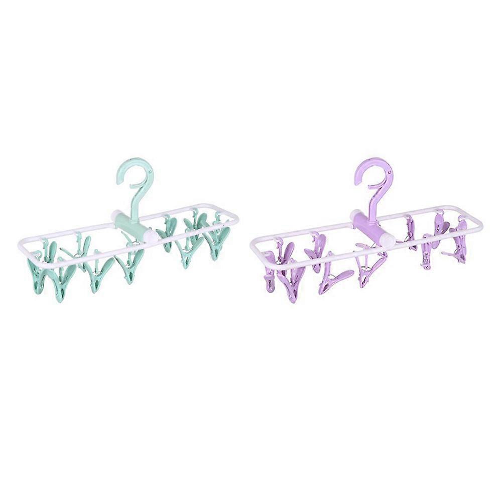 Windproof Hanger Clothes Hanger for Clothes Storage 4Pcs Assorted Color